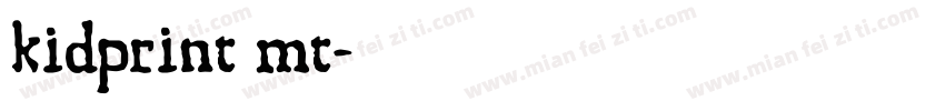 kidprint mt字体转换